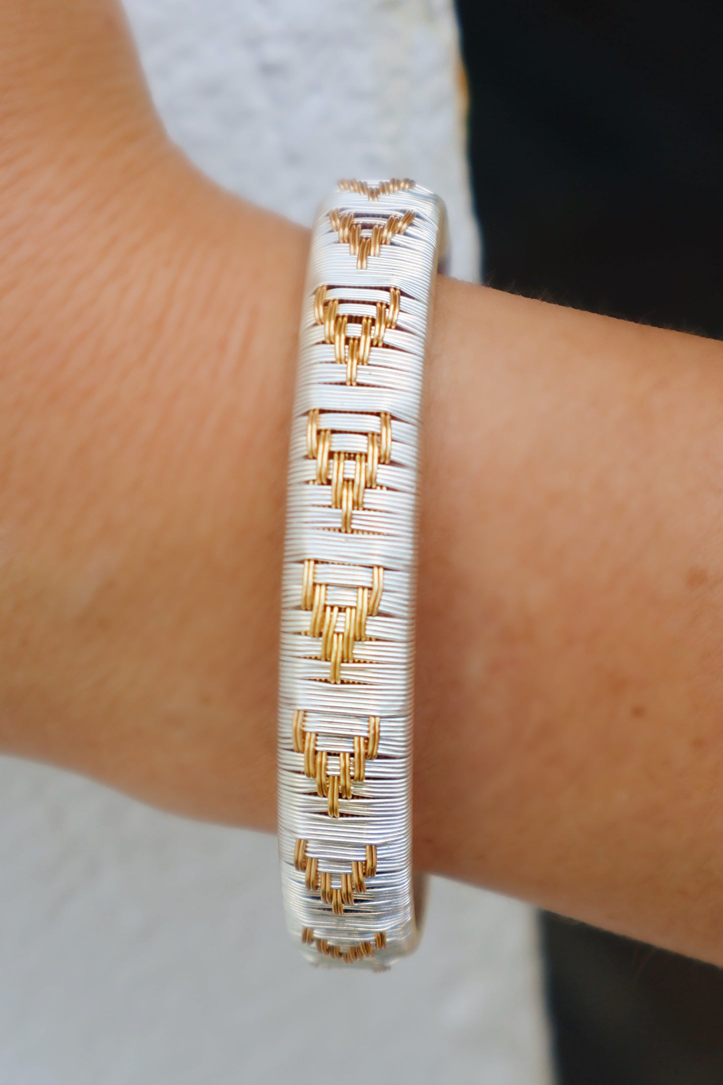 “Clara” Mixed Metal Bangle