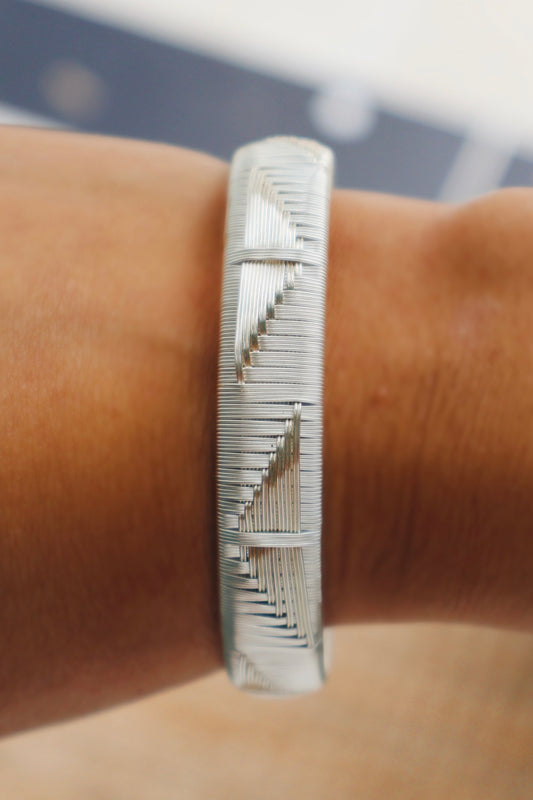 Silver “Trio” Signature Bangle