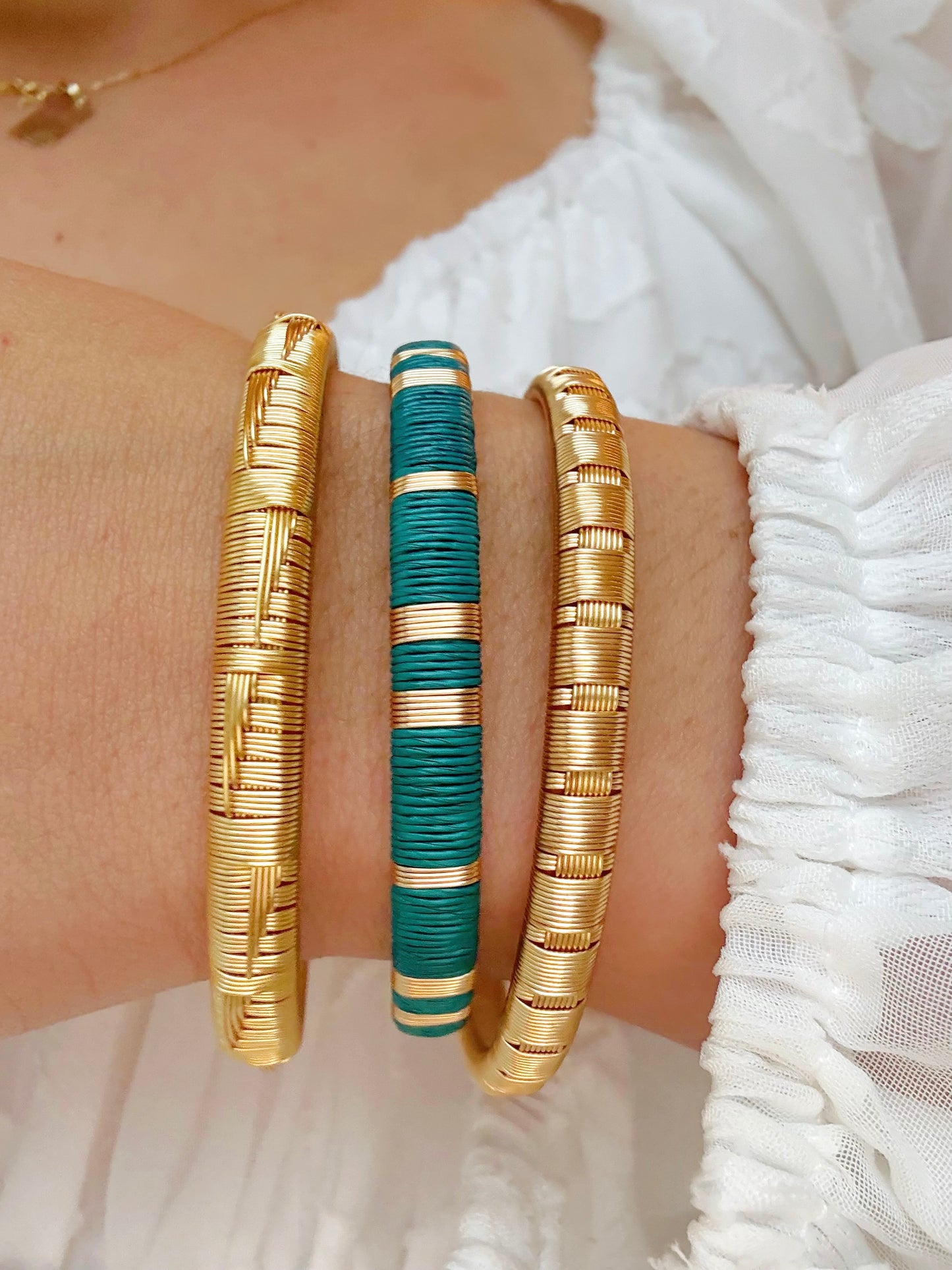 “Aqua” Bangle Stack