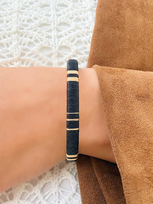 Black Delicate Bangle